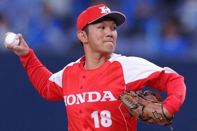 【JR西日本－Honda】Hondaの2番手・福島＝京セラドーム大阪で2024年11月5日、長澤凜太郎撮影