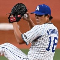 【日本製鉄鹿島－三菱自動車岡崎】日本製鉄鹿島の先発・山口直＝京セラドーム大阪で2024年11月6日、小松雄介撮影