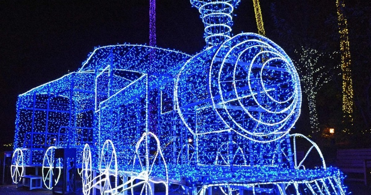 青く輝く銀河鉄道 安曇野・イルミネーション ／長野 | 毎日新聞