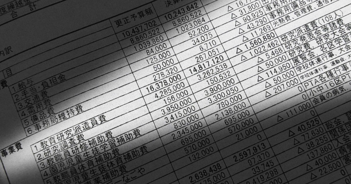 保護者会費で教員108人に326万円 使途定めず 名古屋市教育会 | 毎日新聞
