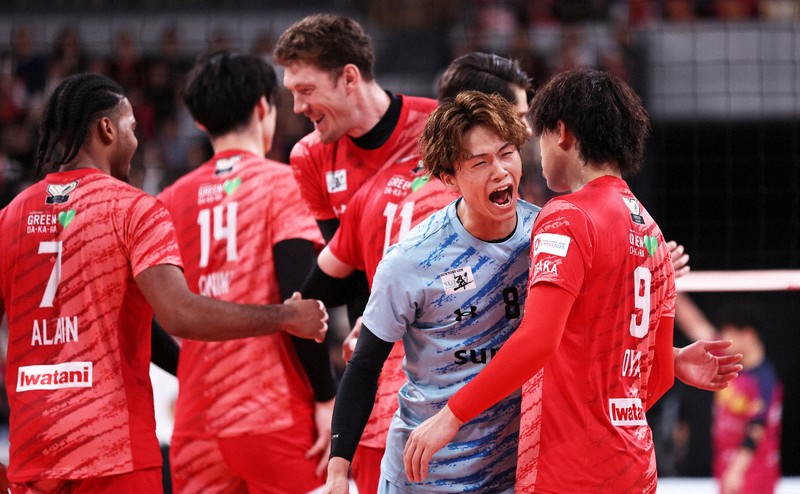 バレーボールSVリーグ男子 サントリー・藤中颯志選手 [写真特集1/8