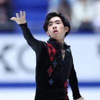 男子フリーで演技する壷井達也＝国立代々木競技場で2024年11月9日、猪飼健史撮影