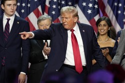 米大統領選挙でトランプ前大統領が勝利した直後の金融市場は株高、金利上昇、ドル高の展開になった＝AP
