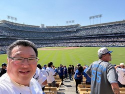 ドジャースタジアムの外野席から＝記事中の写真はすべて筆者提供