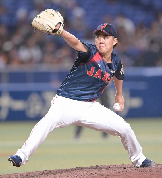 鈴木昭汰 侍ジャパン ホームユニフォーム M 侍ジャパン】鈴木昭汰が体調不良で練習不参加 今季防御率0