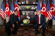 トランプ氏の陣営、米朝首脳会談の可能性を協議 ロイター報道