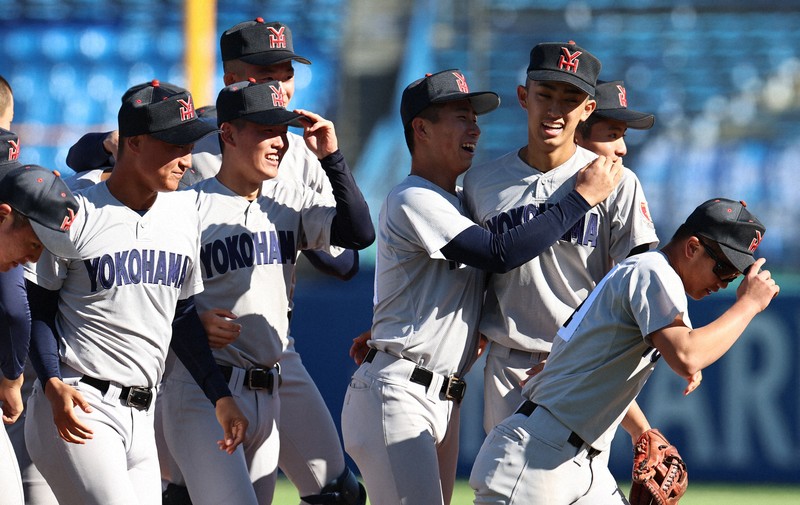 R　超希少　横浜高校野球部 Vジャン　非売品軍手付 名門横浜を牽引した大型スラッガー 増田 珠（横浜高・外野手
