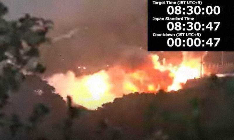 JAXAロケットエンジン燃焼試験で爆発、火災 種子島宇宙センター | 毎日新聞