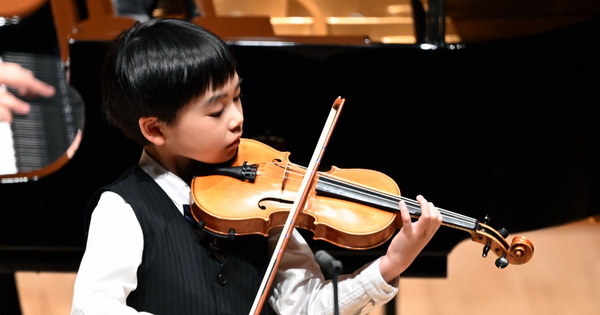 学生音コン・バイオリン小学の部 1位栗原さん「自分の演奏できた