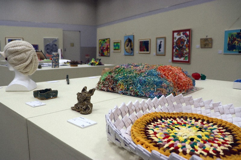 作者の気持ち、くみ取って 障害者展「ぴかっtoアート」 8日まで 個性