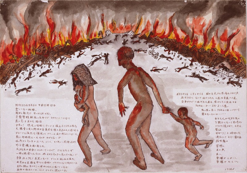 人類全体への遺言」 ヒロシマ伝える13枚の絵、オスロへ [写真特集1/13