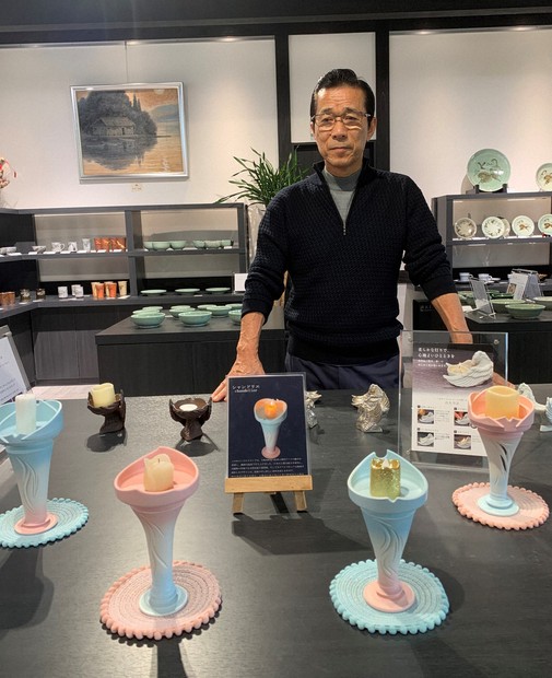 福島・浪江の窯元が帰還後初の企画展 キャンドルスタンドなど販売