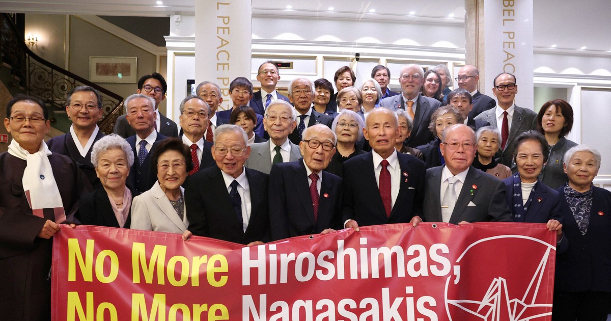 ノーベル平和賞の授賞式始まる 日本被団協の田中熙巳さんが演説へ