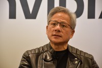 エヌビディアのジェンスン・フアンCEO＝東京都港区で2024年11月13日、山口敦雄撮影