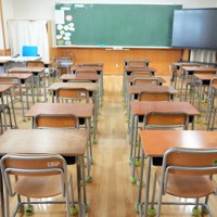 小学校の教室＝斎藤文太郎撮影