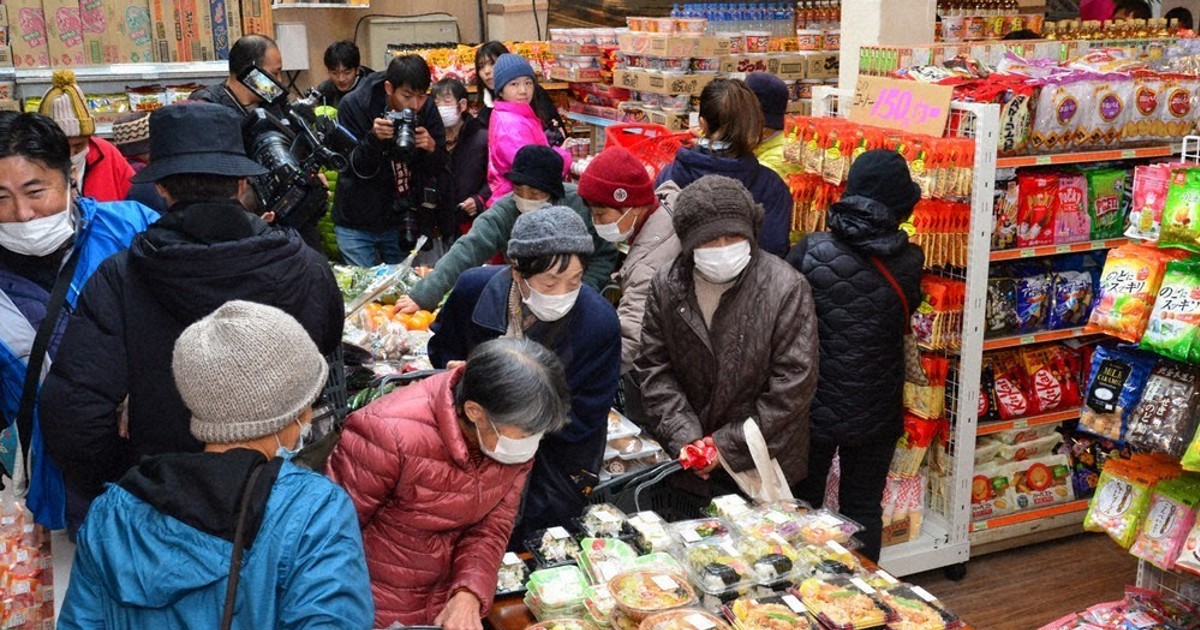 毎小ニュース：社会 能登豪雨で被災 地区唯一のスーパー再開 石川