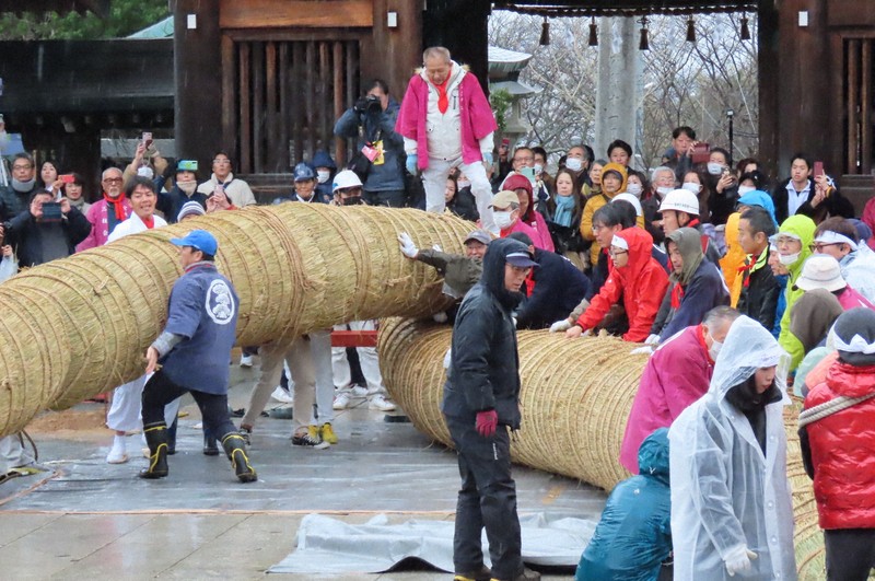 【残り僅か】伊勢しめ縄　特大 伊勢 おはらい町で見た「しめ飾り」～お正月でないのに～ (・_