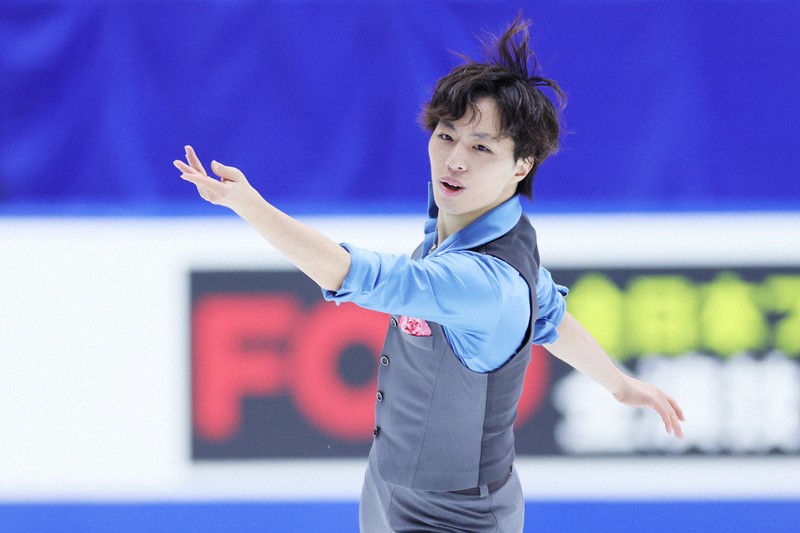 リンクサイド：8位の三浦佳生「痛みとギリギリ、自分ほめたい」 全日本