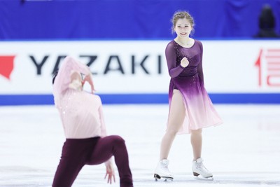 リンクサイド：けが乗り越えたあずしん「梓沙ちゃんがガッツポーズとか