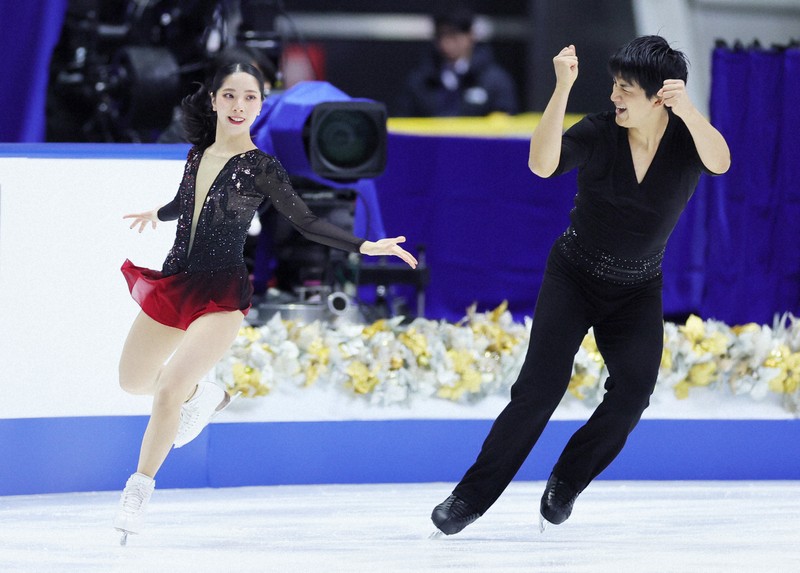 りくりゅうが5年ぶり優勝、世界選手権代表へ 全日本フィギュアペア