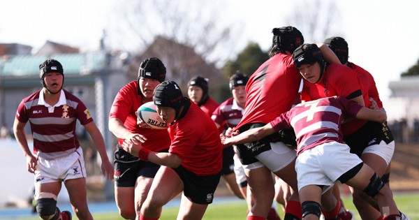 福島聖光学院ラグビー部　上XL 下3XL ヤッケ上下　リバーサル　赤　厚手 福島聖光学院ラグビー部 上XL 下3XL ヤッケ上下 リバーサル 赤 厚手