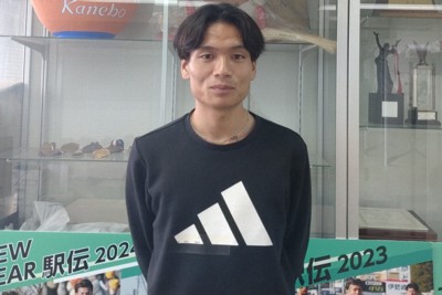 現在は実業団のKaoに所属する池田耀平選手。日体大時代に出場した箱根駅伝はマラソンでの飛躍の礎になった＝東京都世田谷区で2024年11月20日、岩壁峻撮影