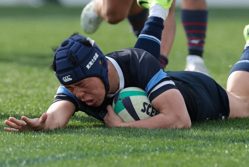 ラグビー 東海大大阪仰星－佐賀工（2回戦）全国高校ラグビー [写真特集1/8