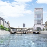 日本橋上空の首都高速道路を地下に移設する計画が動き出している（再開発の計画はイメージ）＝首都高速道路提供