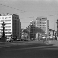 首都高速道路が整備される前の日本橋＝1961年12月31日、池田信（いけだあきら）さん撮影