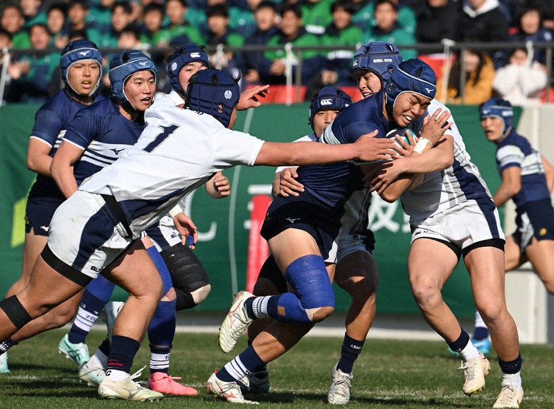 全国高校ラグビー：桐蔭学園、競り勝つ 冷静に追い上げ逆転 4強入り