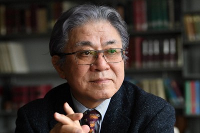 小此木政夫慶応大学名誉教授（丸山博撮影）