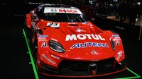 日産自動車が東京オートサロンで展示したフェアレディZベースのレーシングカー＝千葉市の幕張メッセで2025年1月10日、川口雅浩撮影
