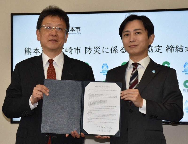 熊本地震の経験をシェア 市長「最悪の事態に備えて」 宮崎市と連携