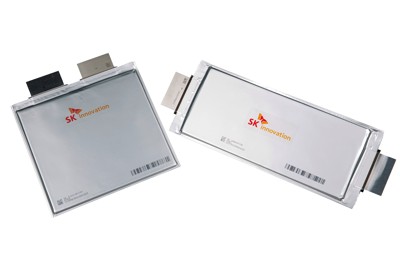 ＳＫオンのパウチ型リチウムイオン電池 (SKオン提供)