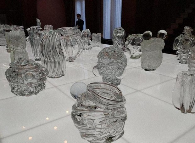 断*ぎ様 【美品】ヴィットリオ・アンジーニ作ピエロ神銀とガラス彫刻 断*ぎ様 【美品】ヴィットリオ・アンジーニ作ピエロ神銀とガラス彫刻