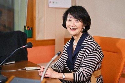 須磨佳津江さん＝前田梨里子撮影