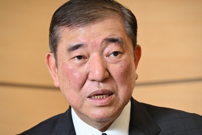 毎日新聞との単独インタビューに応じる石破茂首相＝首相官邸で2025年1月21日午後1時6分、平田明浩撮影