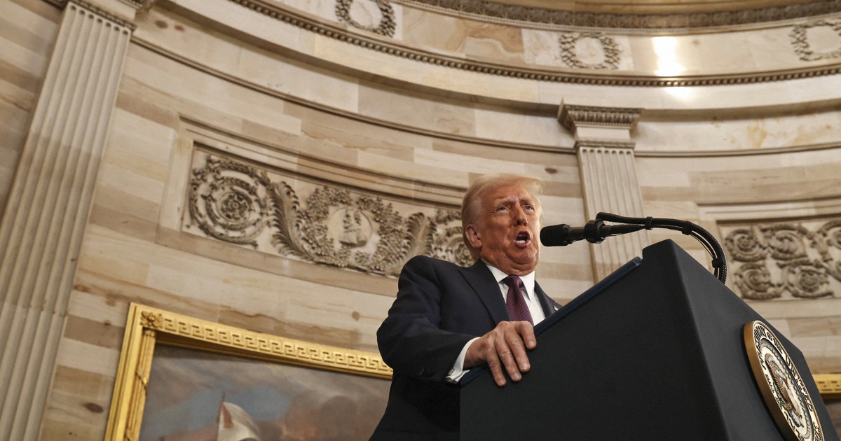 トランプ大統領、8年ぶりの就任演説 30分間で語ったことは | 毎日新聞