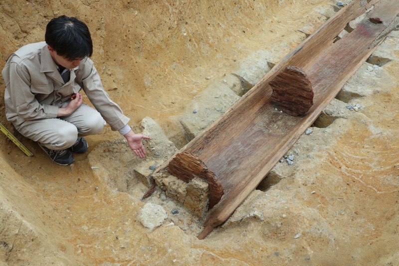 奈良・富雄丸山古墳の木棺 本体埋めた後にふた、突起の謎深まる | 毎日新聞