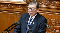 衆院本会議で野党の代表質問に対して答弁する石破茂首相＝国会内で2025年1月27日、平田明浩撮影