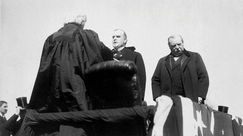アンティーク 1896年米大統領選 ウィリアム・マッキンリー 真鍮製マッチセーフ トランプ米大統領：トランプ氏手本、第25代「マッキンリー」注目 高