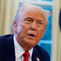 トランプ米大統領＝ワシントンで2025年2月3日、ロイター