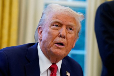 トランプ米大統領＝ワシントンで2025年2月3日、ロイター