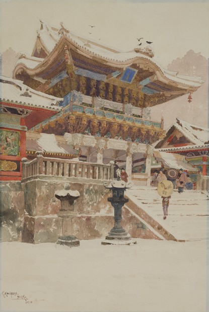日光の社寺、精緻に描いた「土産絵」 15日から栃木・日光で企画