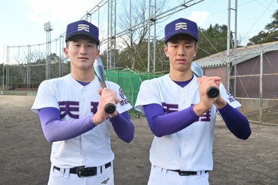 気迫を胸に・25センバツ天理：／2 互いに補完、2人の主将 ／奈良