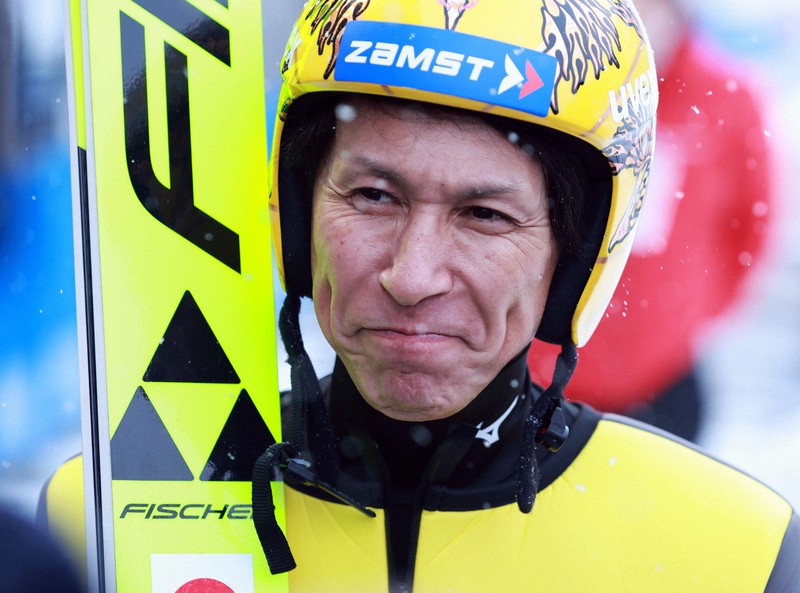 スキージャンプW杯札幌大会 52歳の葛西紀明は予選敗退 [写真特集1/12