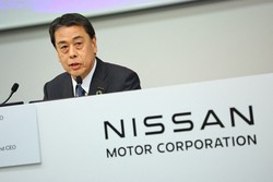日産自動車の内田誠社長＝横浜市西区で2025年2月13日、玉城達郎撮影