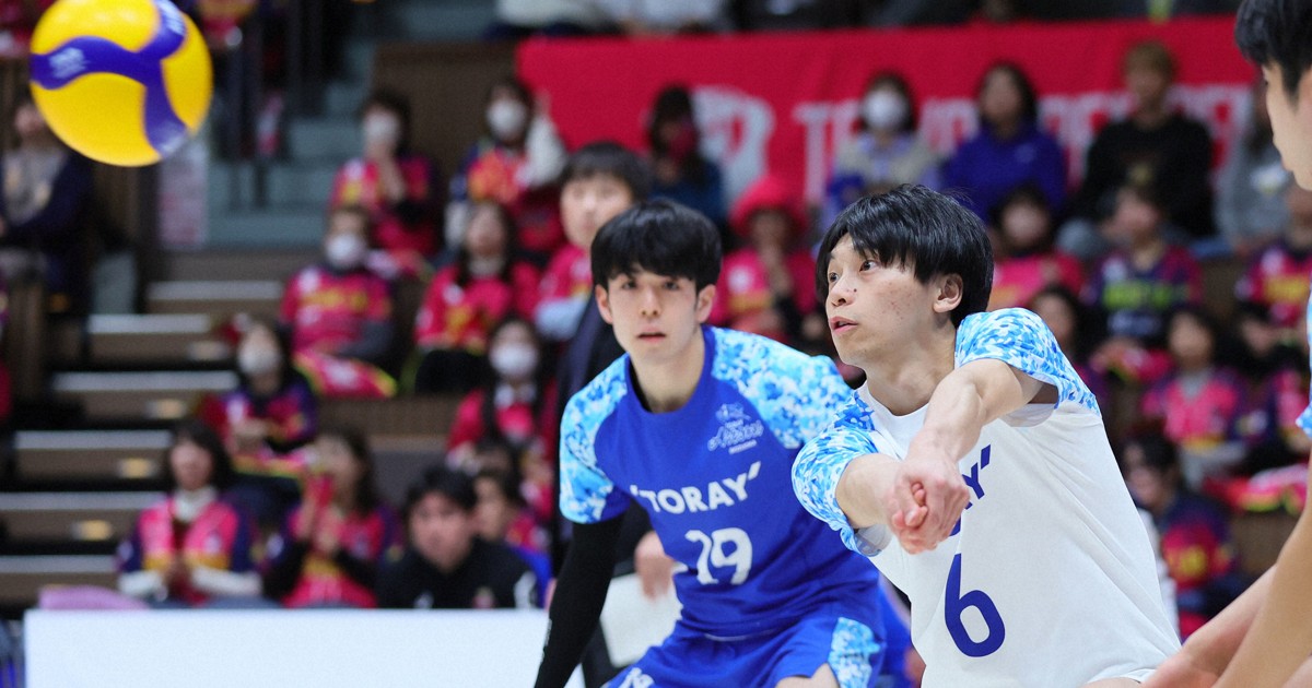 バレー推し：東レ静岡内定で先発 天理大の楠本岳「ドシャットないな