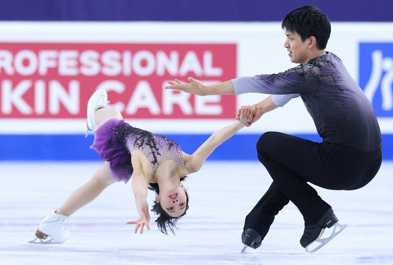 SP首位のりくりゅう 「5年前は夢だった」思い出の地で見せた成長