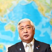 中谷元防衛相＝東京都新宿区の防衛省で2025年2月18日、玉城達郎撮影